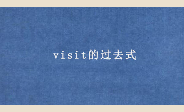 visit的过去式