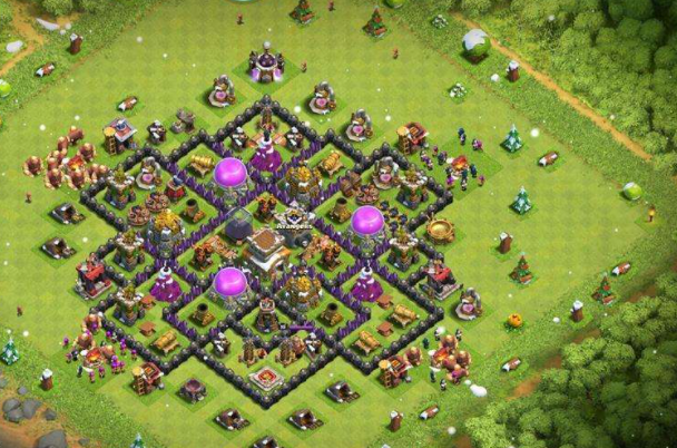 游戏部落冲突八本最强阵型